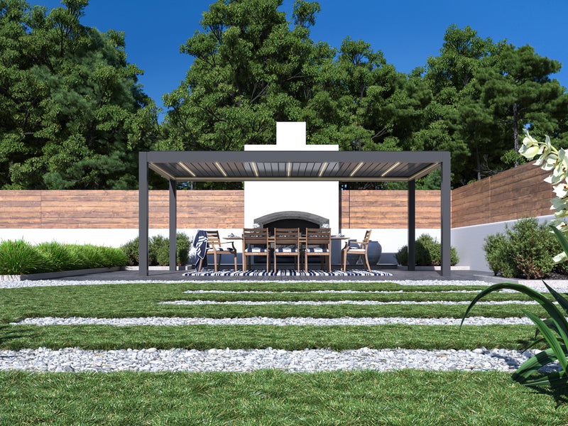 Pergola in anthracite – the popular trend in the garden