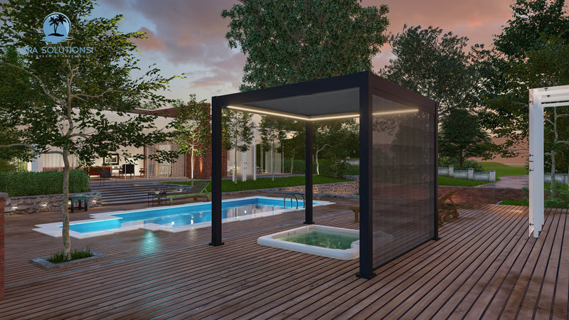 Why it is worth getting a sun awning / side blind for your pergola! 