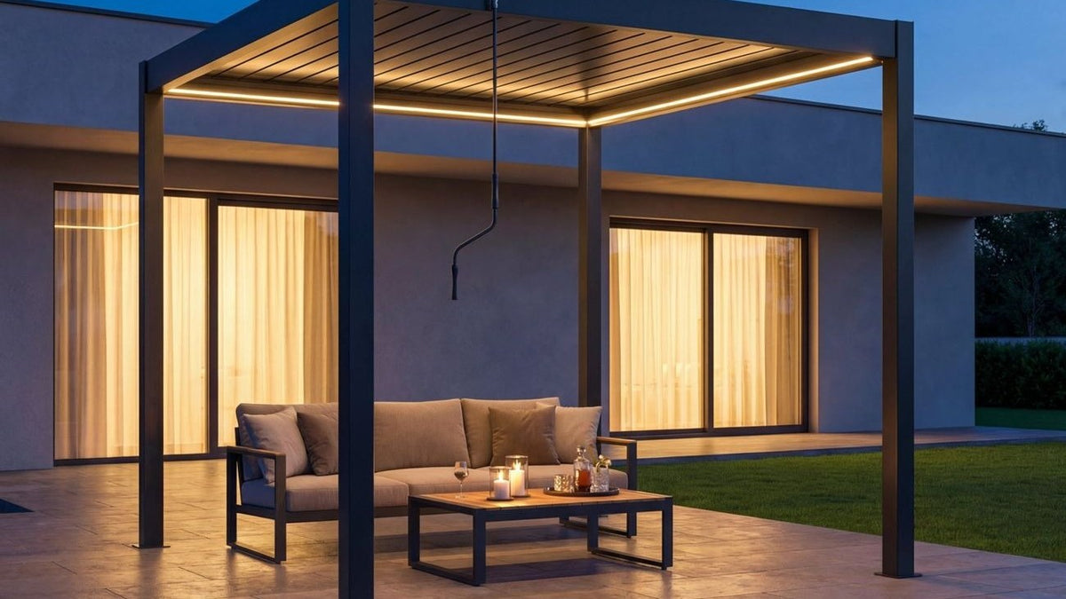 Eco Pergola in Dubai: Louvre Roof Plus Planting That Survives