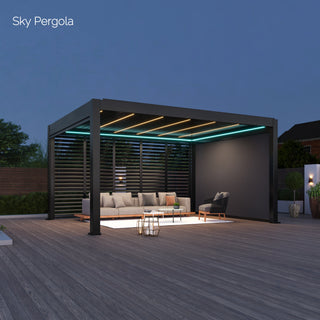 Perfekte Pergola mit Windschutz für Ihren Aussenbereich