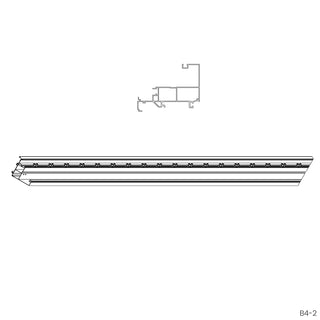 SkyMax Ultra - Wall-Mounted Support Beam - B4-2w - 24-26