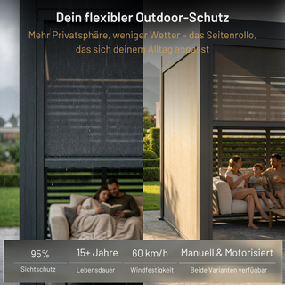 Sky Pergola Seitenrollo