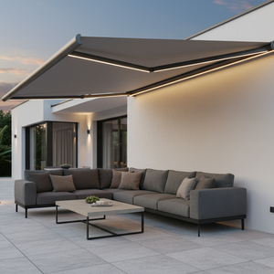 SkyPergola SkyShade LED Sonnenmarkise - motorisiert