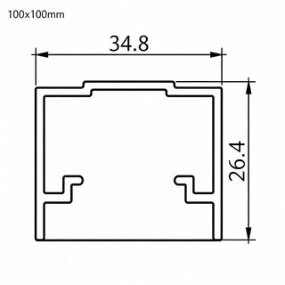 Small side frame glass side wall