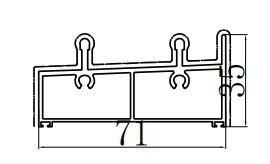 Lower beam louver wall