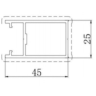 Connection profile for louver wall