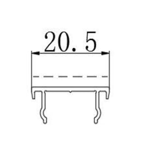 Connection profile for louver wall