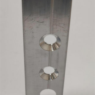 Glass clip end cap glass side wall