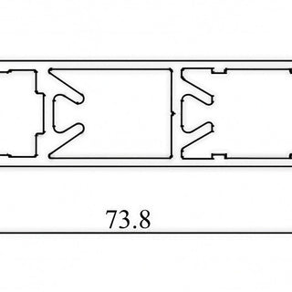 Glass clip bottom glass side wall